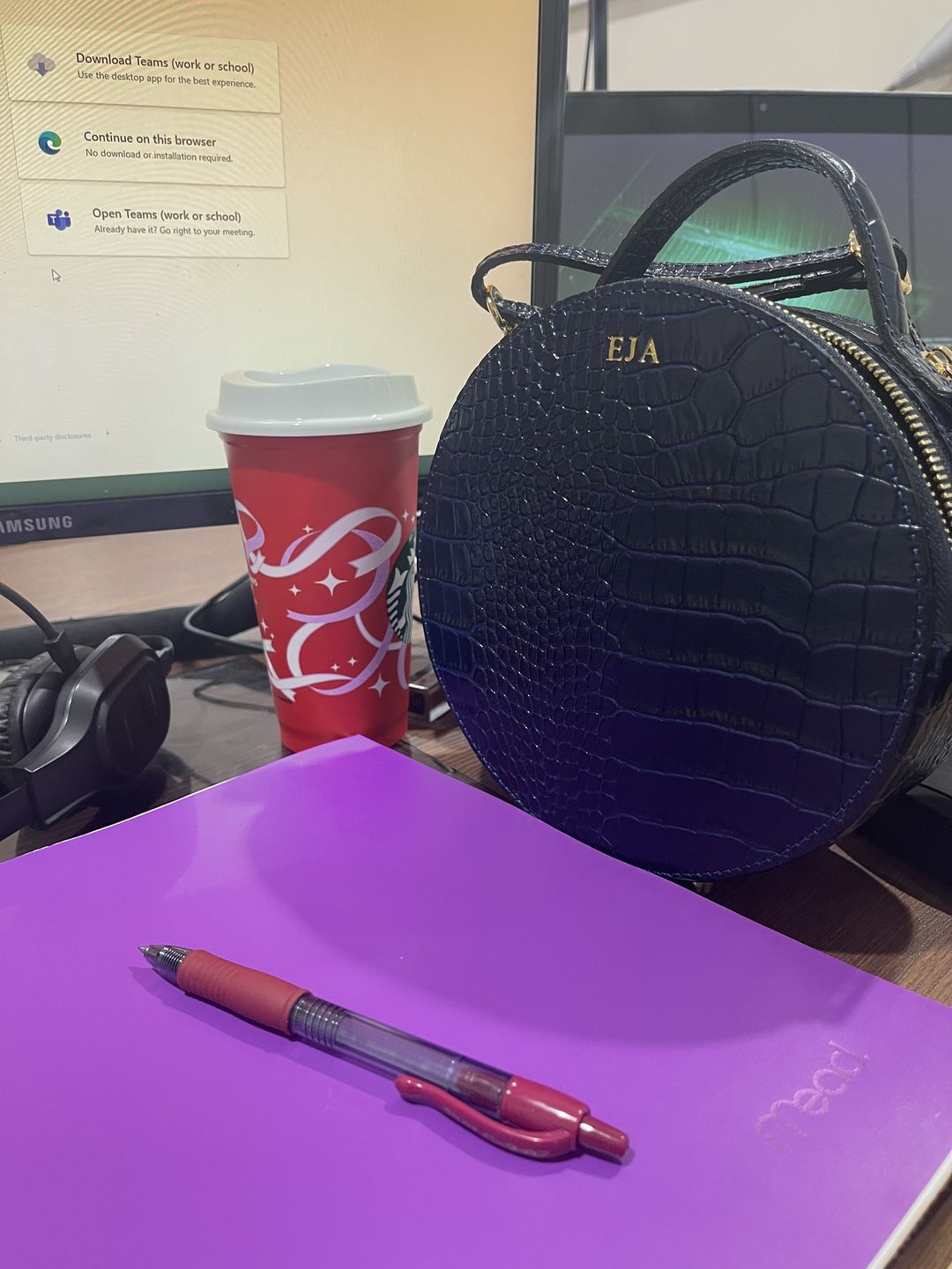 Customer photo review of The Rosie Circle Croc Bag