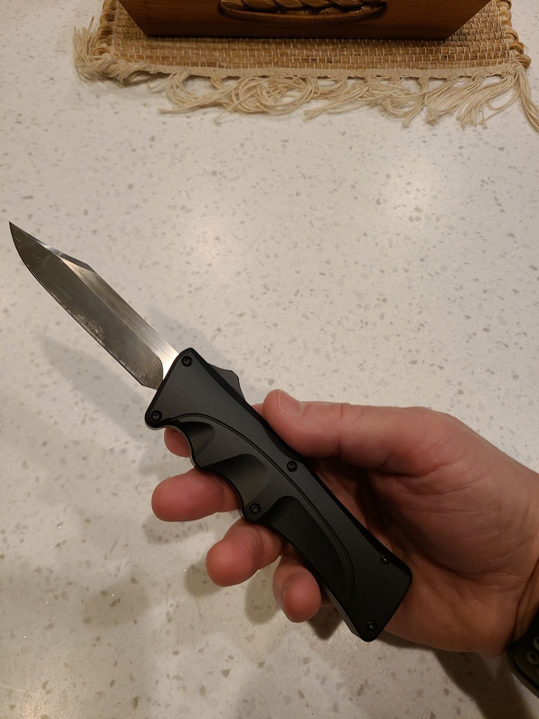 Customer photo review of *New Arrival* Black D2 Clip Point Mamba Hendrix OTF