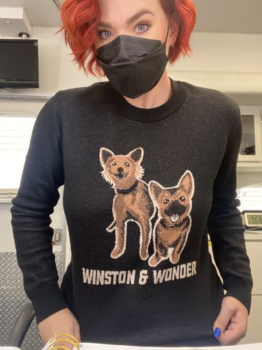 Customer photo review of Full-Body Pet Custom Sweater