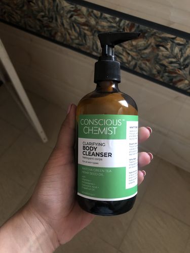 Customer photo review of Clarifying Body Cleanser | Gentle & Hydrating