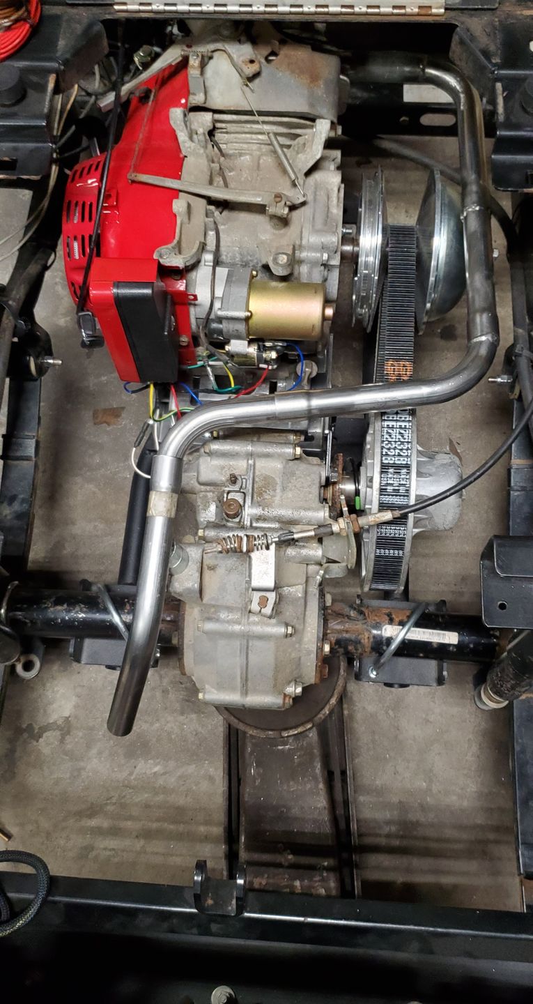 Customer photo review of EZGO "Anti-Vibration" Big Block GX390/Clone Conversion Cradle & Motor Mount