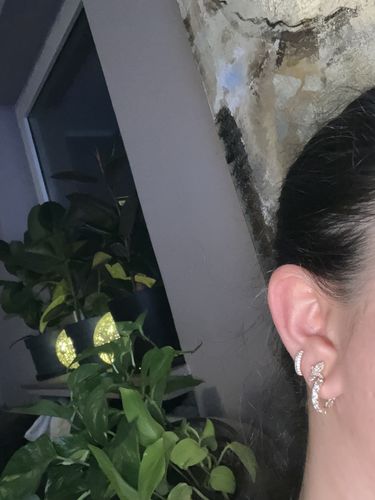 Customer photo review of Eliz Mini Creolen