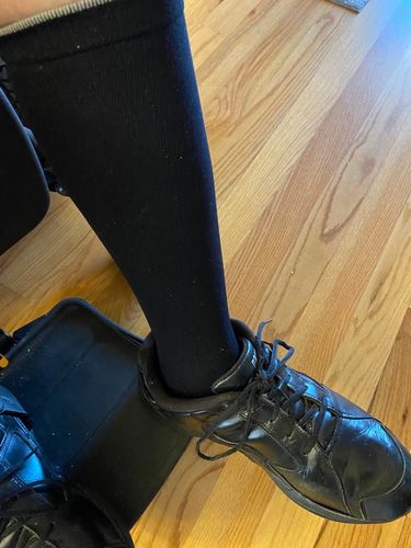 Customer photo review of Knee-High Compression - Black