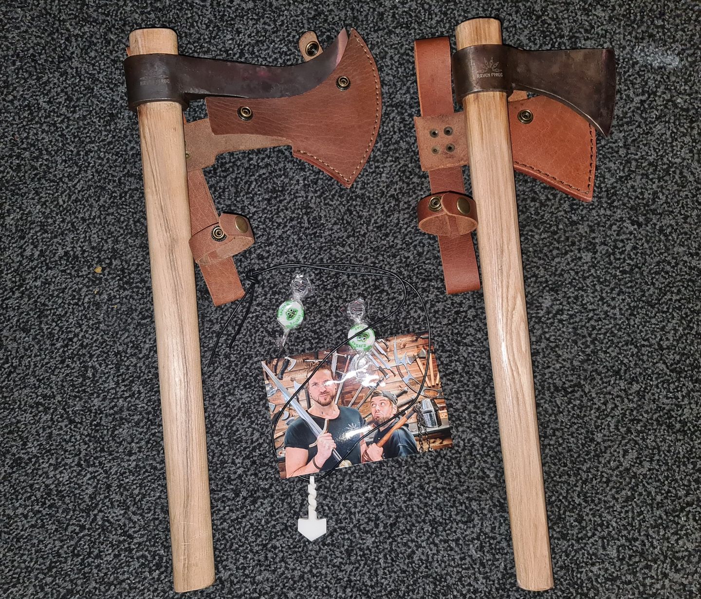 Customer photo review of Hawk Thrower - Raven Forge