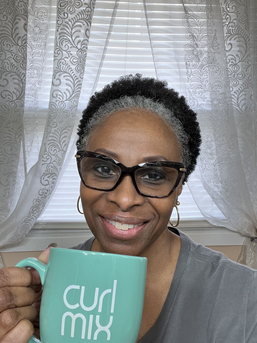 Customer photo review of CurlMix Logo Mug
