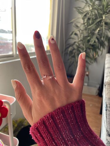Customer photo review of Anillo Rose Gold Fantasy