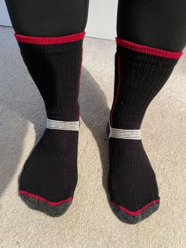 Customer photo review of J.B. Field's Hiking "Mesh Air GT" 75% Merino Wool Sock