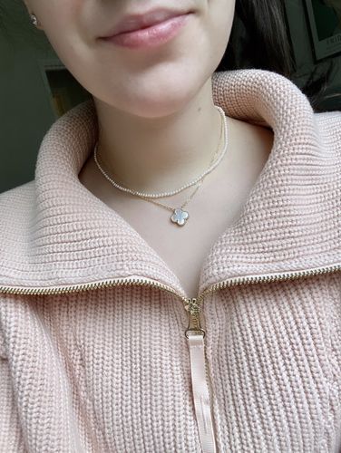 Customer photo review of Cara mini pearl choker
