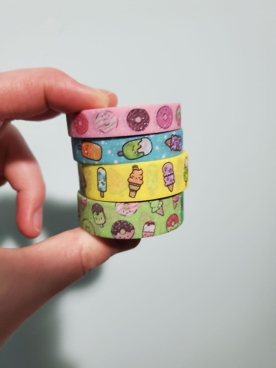 Customer photo review of Donuts and Icecream Washi Tape