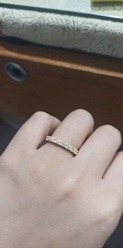 Customer photo review of Minimalist Tres Modified Wedding Rings