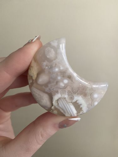 Customer photo review of Flower Agate Moon