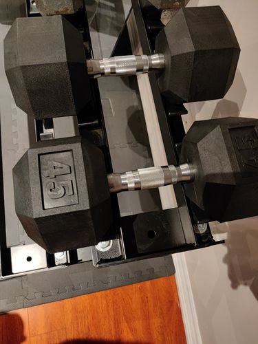 Customer photo review of Hex Head Dumbbell (singles)
