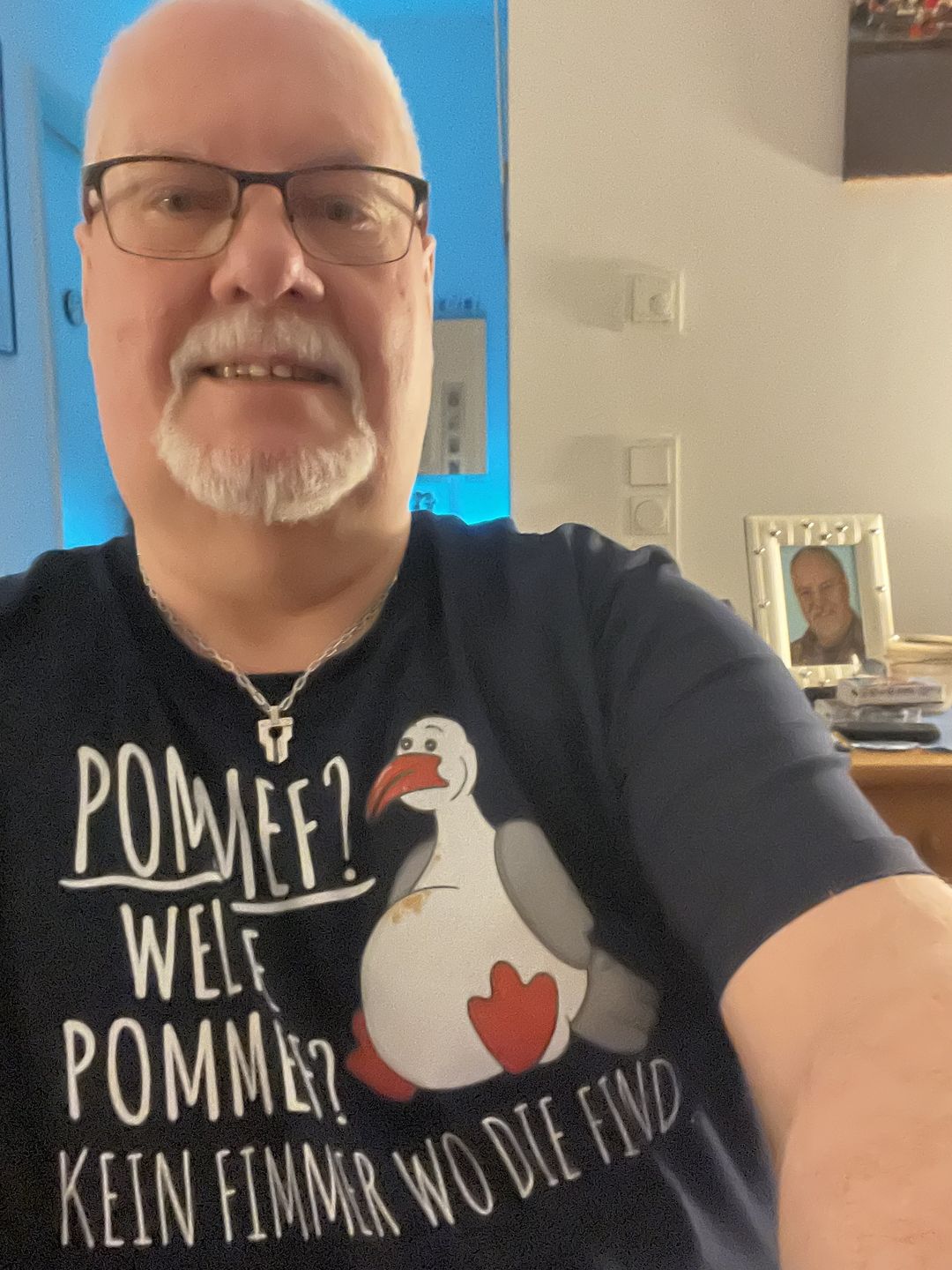 Customer photo review of Pommef? Welfe Pommef? · Herren Premium Bio T-Shirt