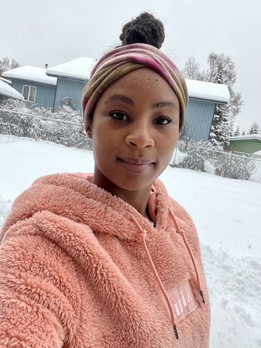 Customer photo review of Peach Cobbler Thick Fleece - QC
