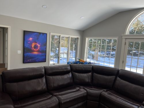 Customer photo review of Eclipse Canvas Art