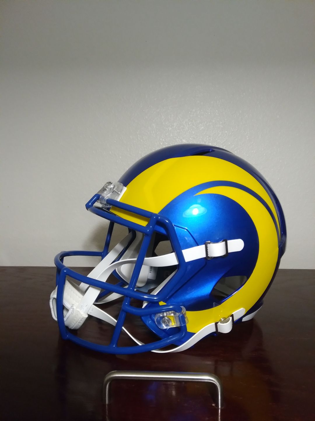 Customer photo review of LA Rams Riddell Speed Full Size Replica Football Helmet