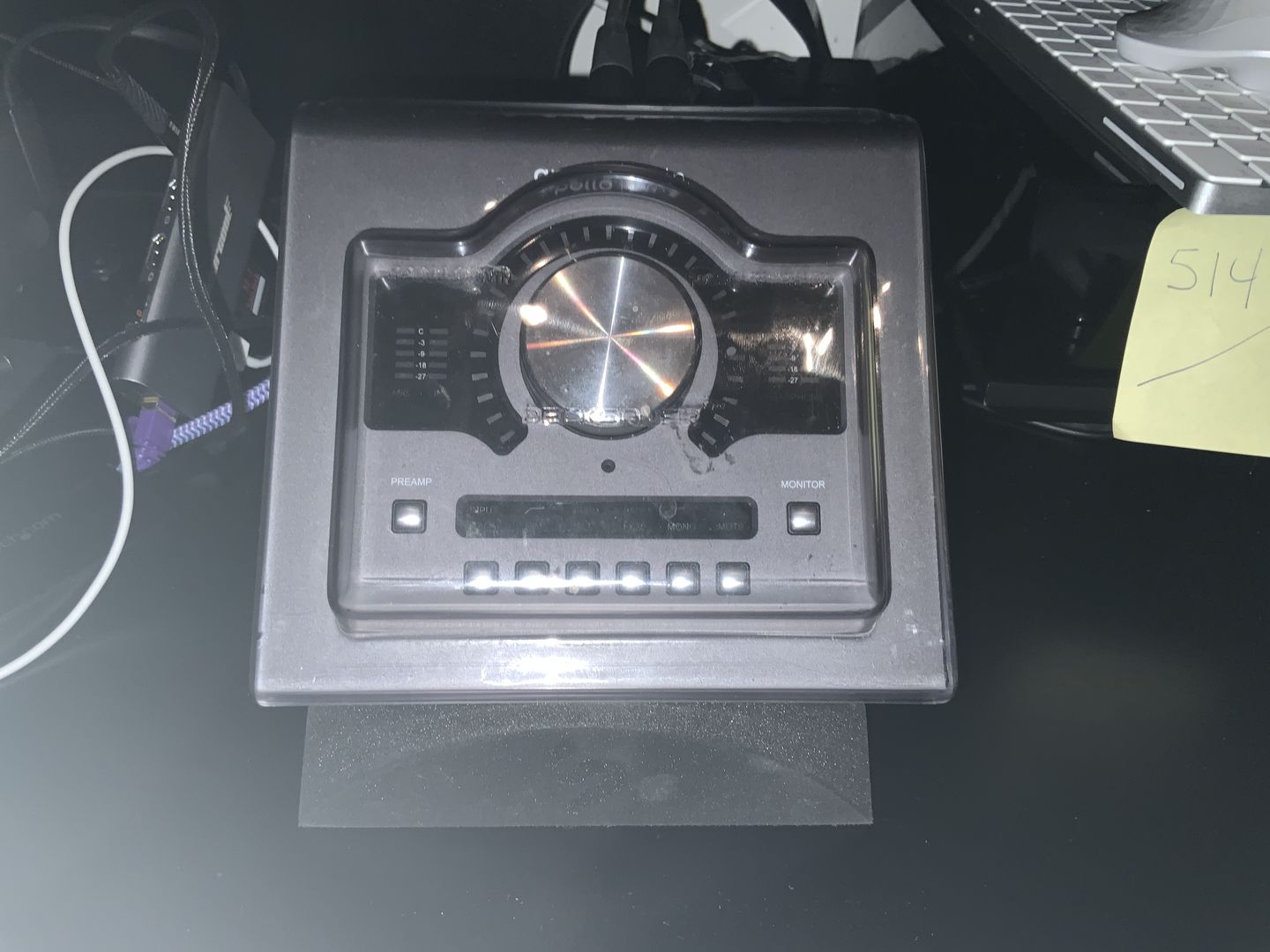 Customer photo review of PEDAL STAND | Audio Interface Foam Desk Angle Riser