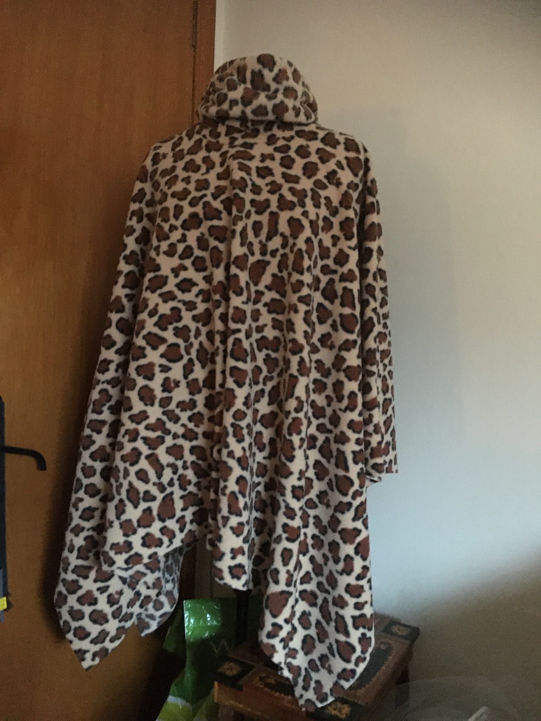 Customer photo review of Brown Leopard Anti Pill Polar Fleece Fabric