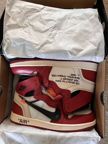 off white jordan 1 chicago box