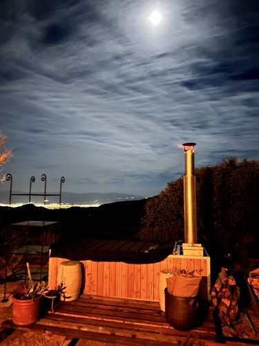 Customer photo review of Wood Burning Hot Tub