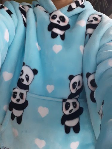 Customer photo review of SweetPlaid™ - Panda - Nouvelle collection 🌟