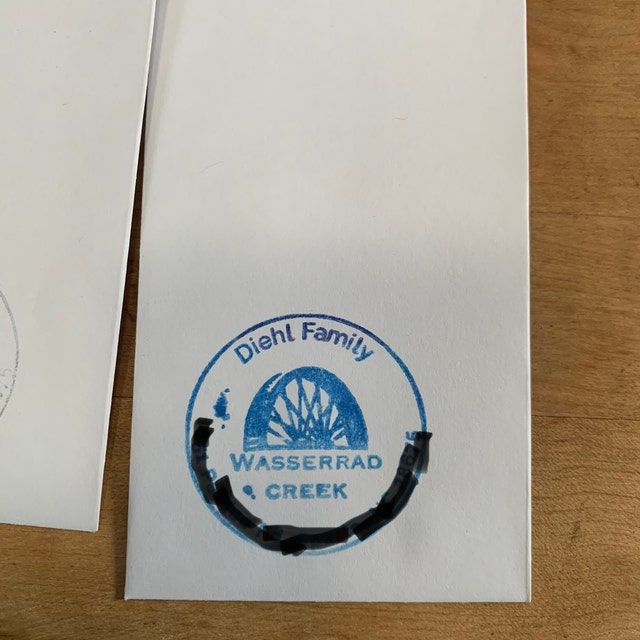 Customer photo review of Return Address Stamp