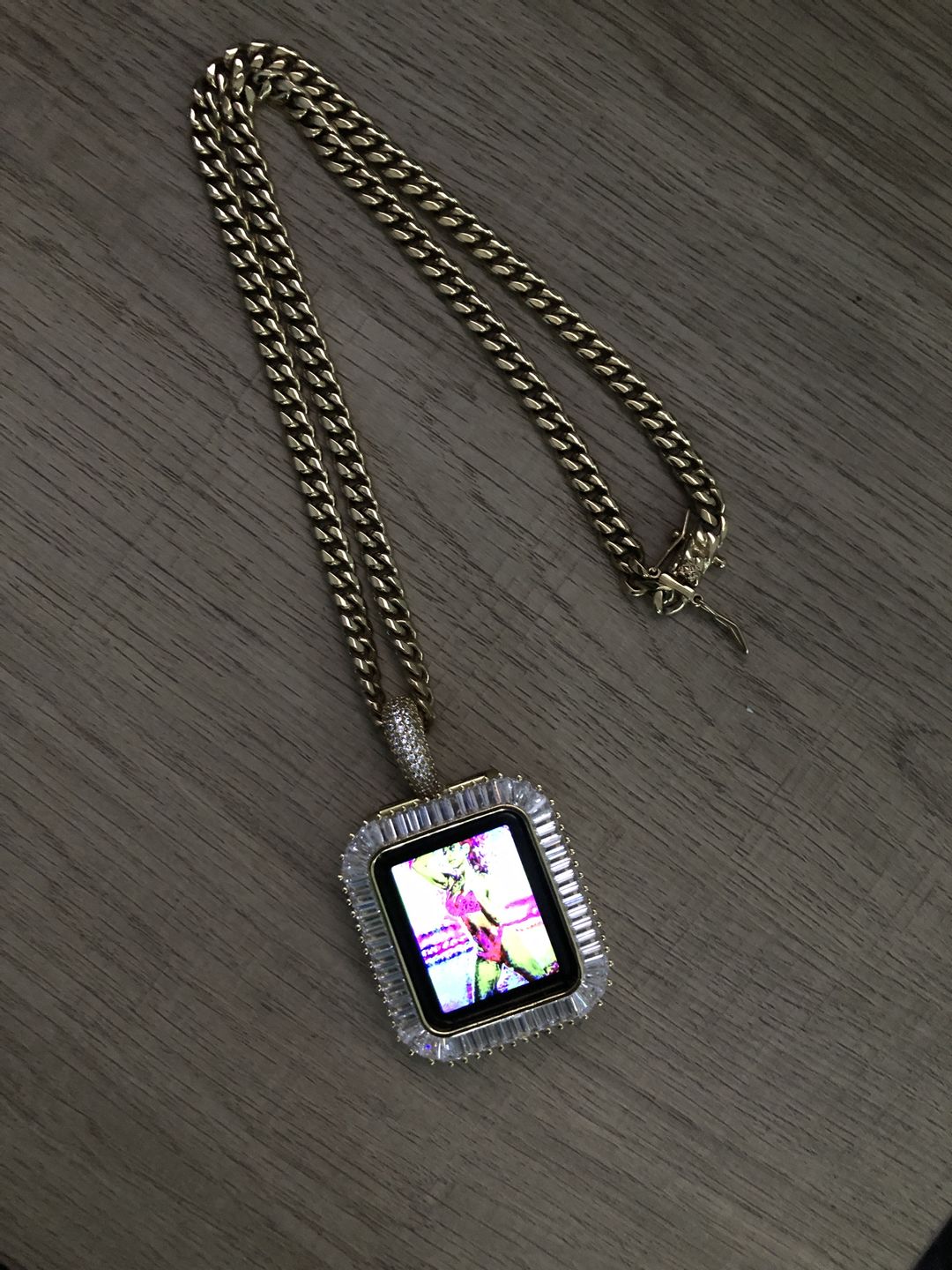 Customer photo review of 6mm 14K Gold IP Premium Miami Cuban Chain
