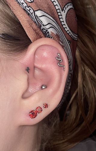 Customer photo review of 3-Pair Earring Value Pack