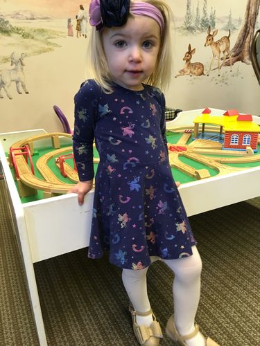 Customer photo review of [Gold Shimmer 2.0] Pipperdoodles Bow Shoes
