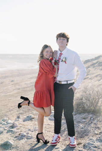 Customer photo review of Red Wildflower Flower Floral Tie