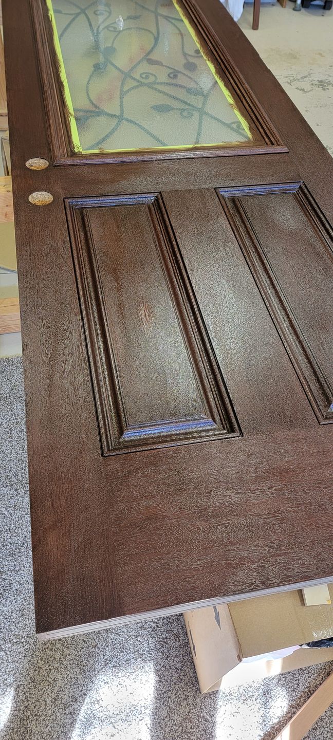 Customer photo review of 3/4 Lite 24" x 50" Frame Kit for 1" Glass