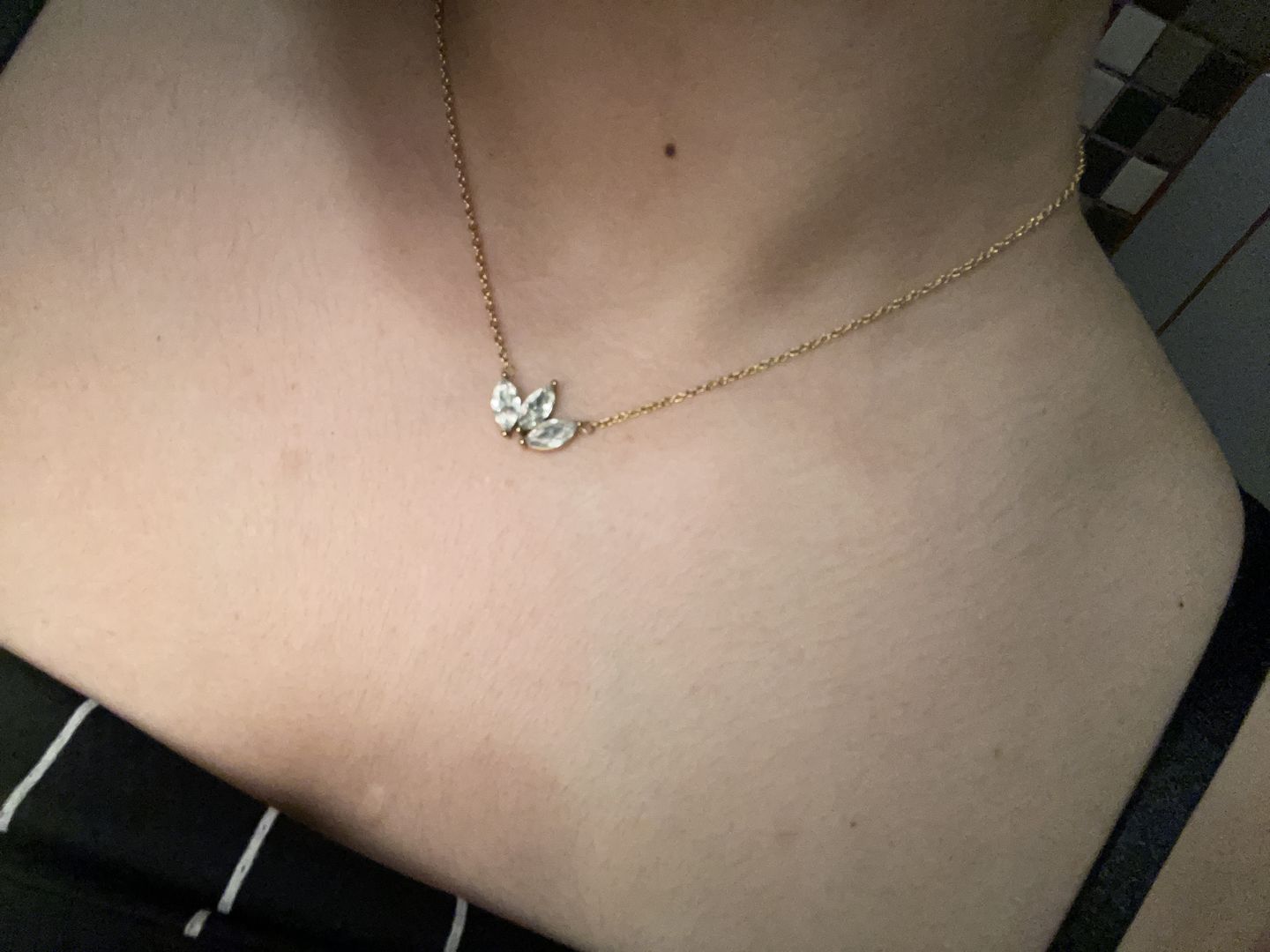 Customer photo review of Lotus Halskette | 18K vergoldet