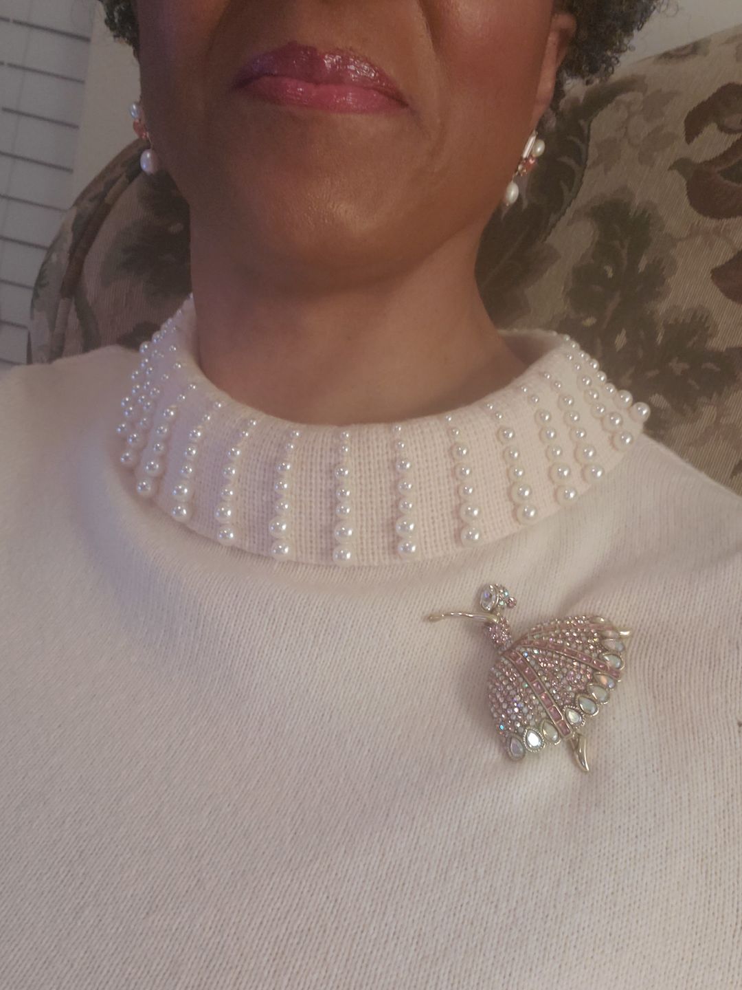 Customer photo review of HEIDI DAUS®"Dreams Come True" Crystal Ballerina Pin