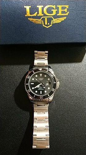 Customer photo review of Montre Quartz luxe mode - bracelet acier inoxydable