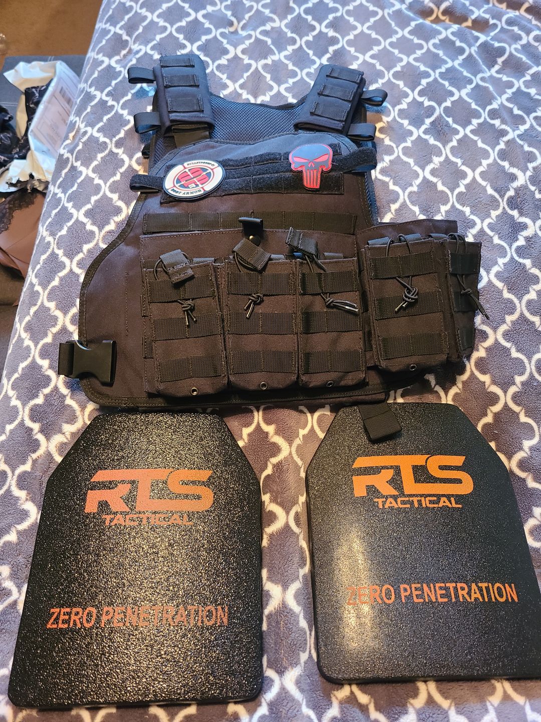 Customer photo review of RTS Tactical Ceramic NIJ 0101.06 Level IV Rifle Protection Plate Insert - 10 X 12