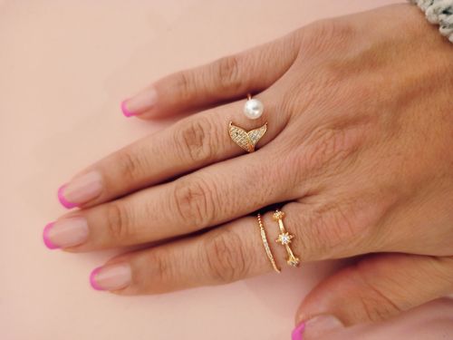 Customer photo review of Anillo Cola de Sirena