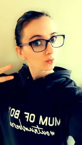 Customer photo review of Mum of Boys Hashtag Outnumbered Hoodie (MRK X)
