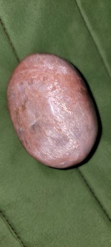 Customer photo review of Peach Moonstone Palm Stone