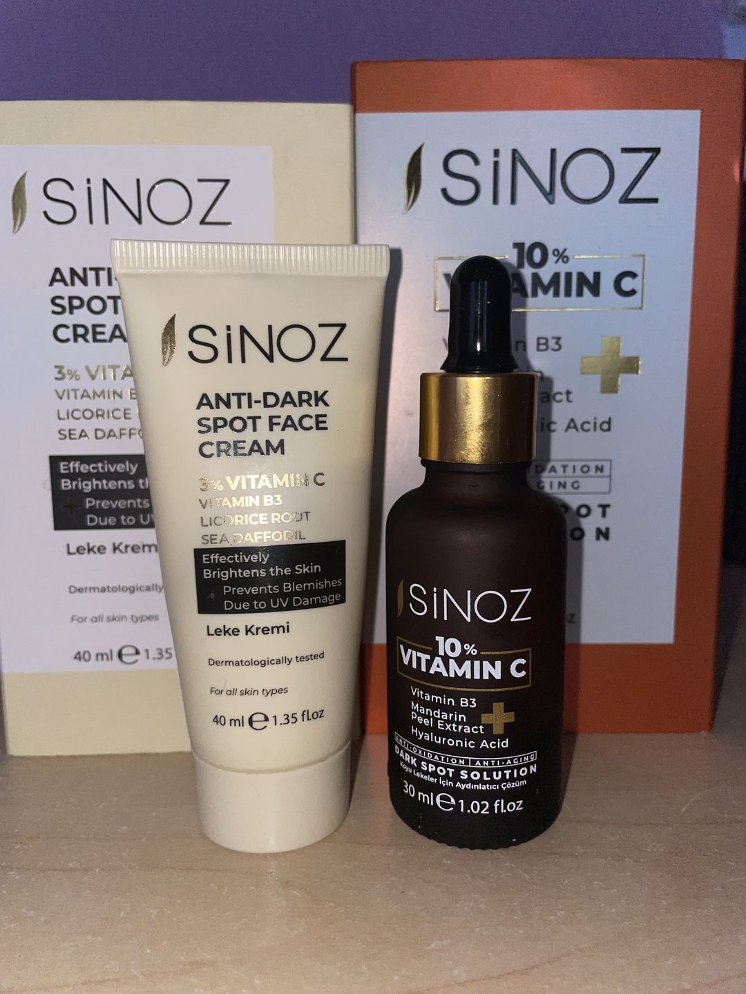 Customer photo review of Dark Spot Set