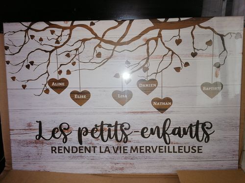 Customer photo review of Mes petits-enfants - Toile grands-parents