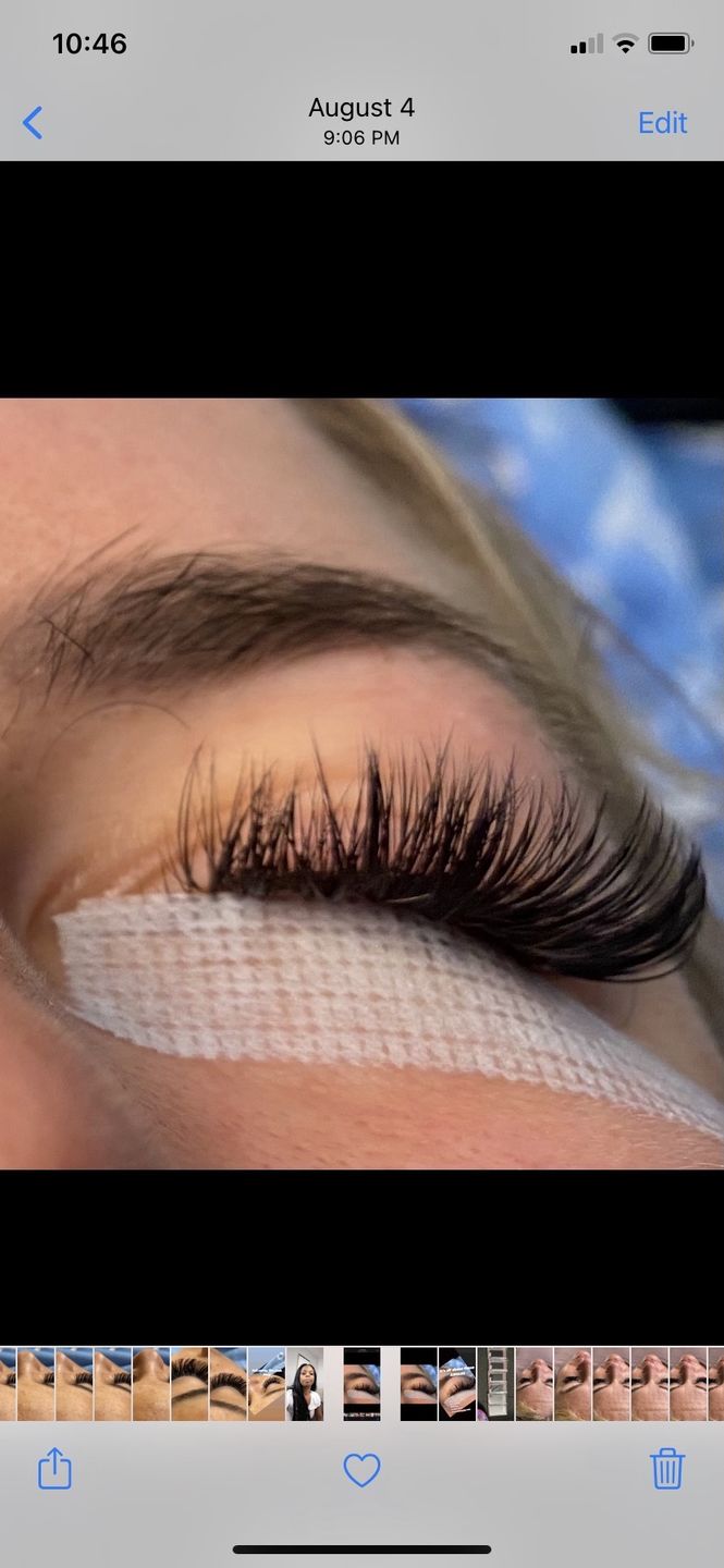 Customer photo review of VELOUR LASH ADHESIVE