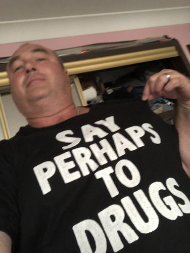 Customer photo review of Perhaps Drugs Soft Tee 4.3oz