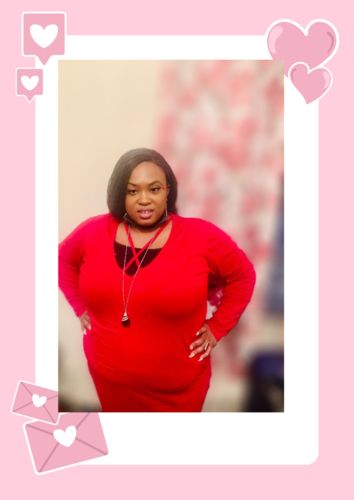 Customer photo review of “Lucy” Scoop Neck Caged Midi Dress