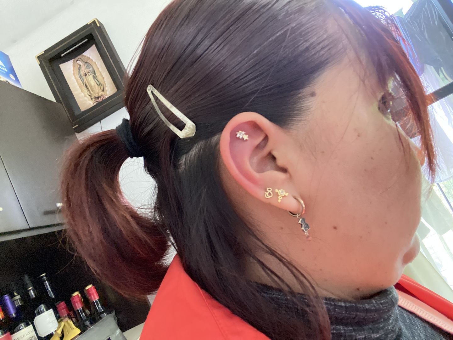 Customer photo review of Piercing Estrellas Rosca Plana
