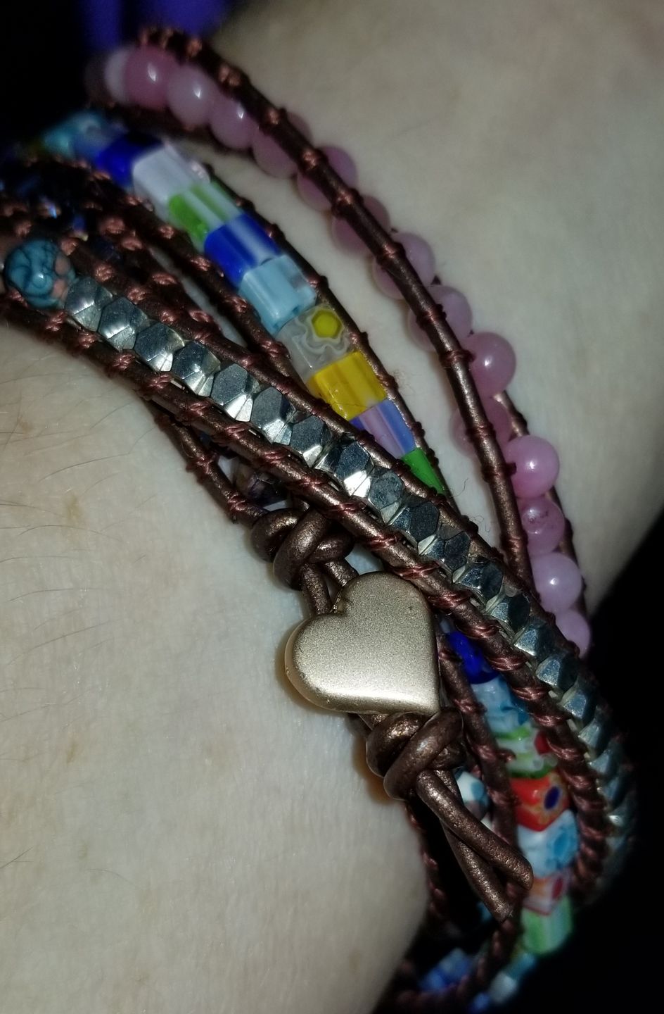 Customer photo review of Healing Flower Protection Wrap Bracelet