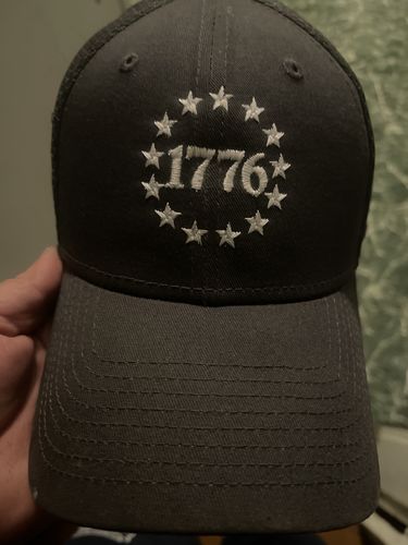 Customer photo review of 1776 Stars New Era Stretch Fit Hat