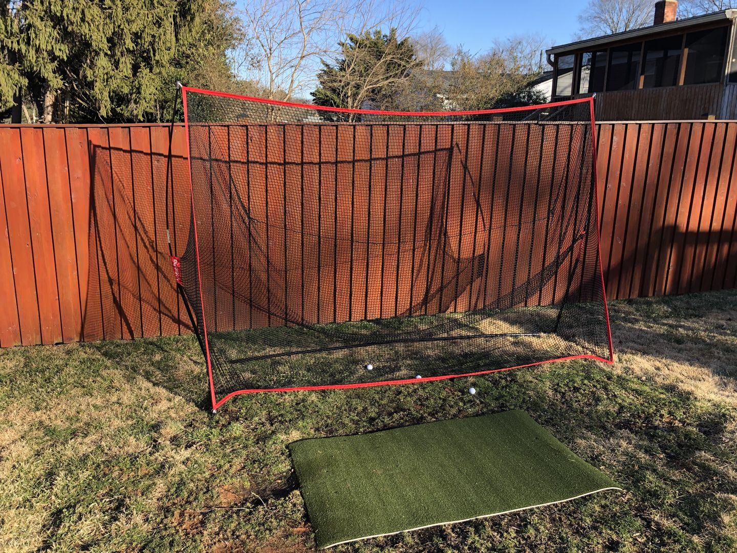Customer photo review of Golf Net Pro 10x7 ft | Portable Golf Driving & Hitting Net