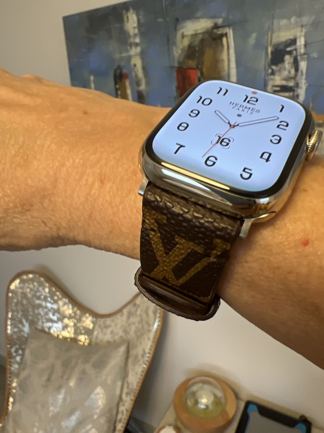 Customer photo review of Apple Watch Band Classic LV Monogram