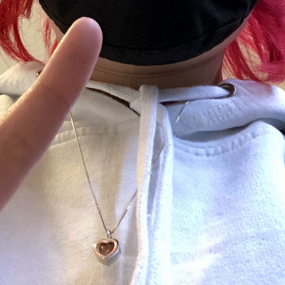 Customer photo review of Dainty Heart Cremation Pendant