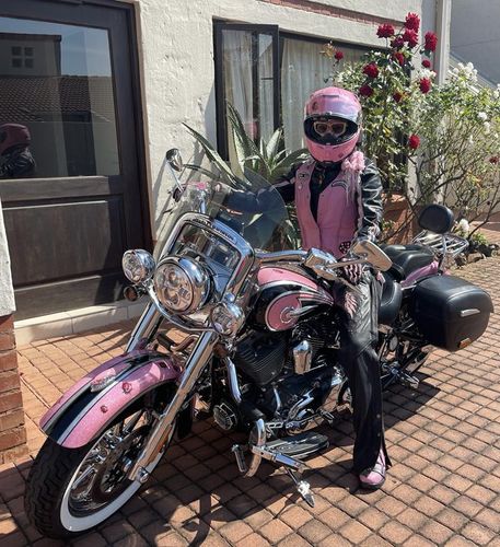 Customer photo review of Pink Glitter Texture Print Leather Boots